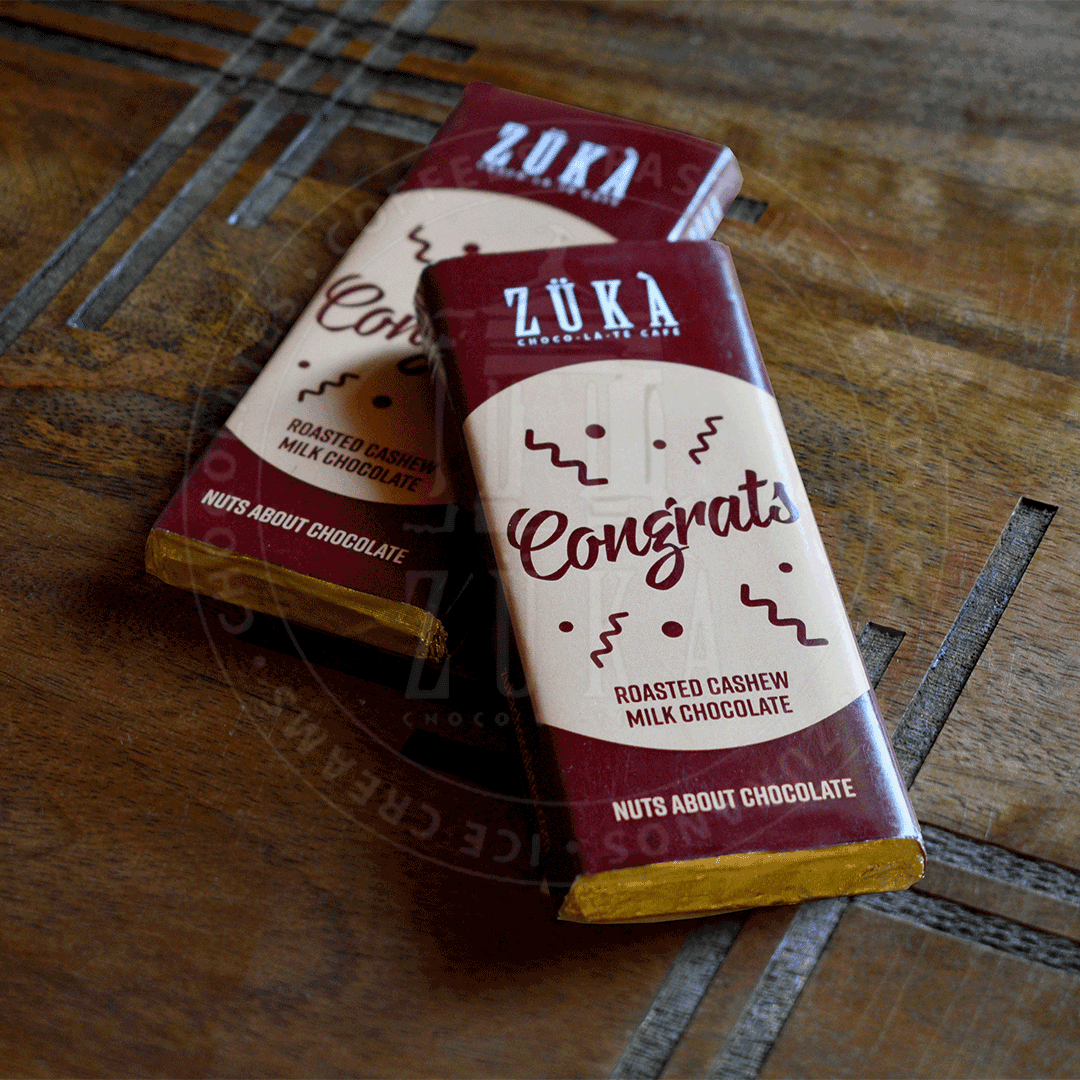 CONGRATS CHOCOLATE BAR (ROASTED CASHEW MILK CHOCOLATE)