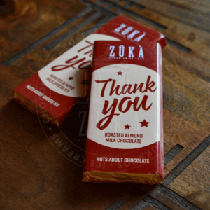 THANK YOU CHOCOLATE BAR (ROASTED ALMOND MILK CHOCOLATE)